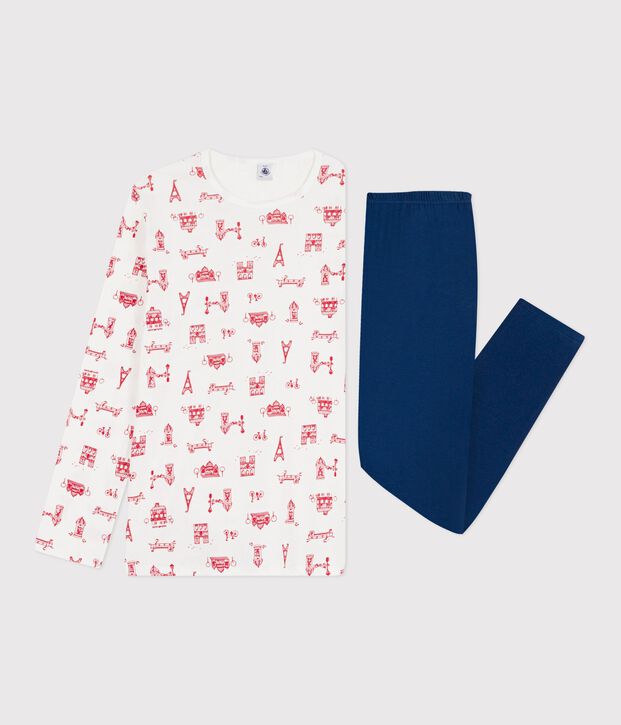 Pyjama  en coton blu/multicolore