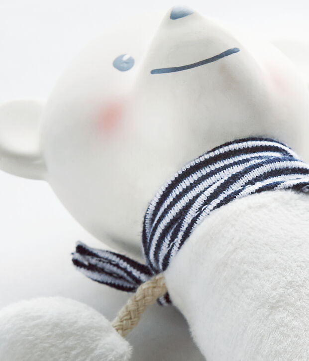 Doudou orsacchiotto bianco
