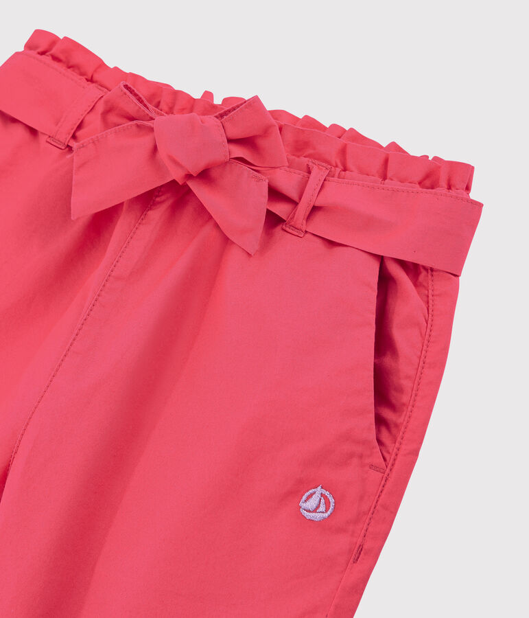 Pantaloni in serge bambina rosa