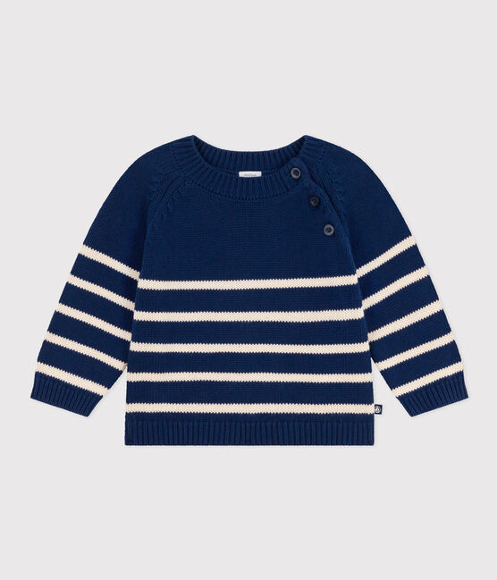 Pullover in cotone bebè blu MEDIEVAL/ AVALANCHE
