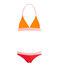 Costume da bagno 2 pezzi ecoresponsabile bambina arancione TIGER/bianco MULTICO