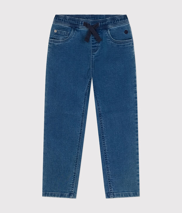 Pantalone regular bambino in denim blu