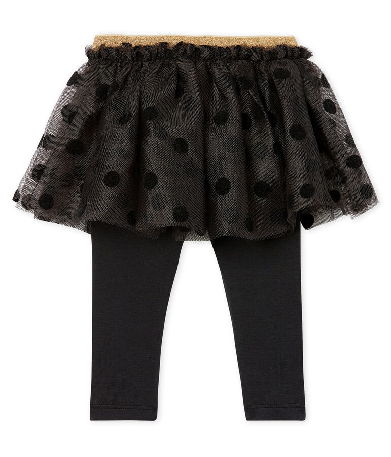 Gonna legging beb&egrave; femmina grigio