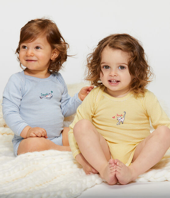 Confezione da 5 body a manica lunga bebè bambina variante 1