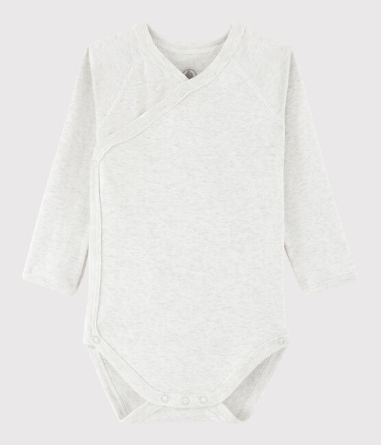 Body incrociato a manica lunga bebè unisex beige MONTELIMAR CHINE