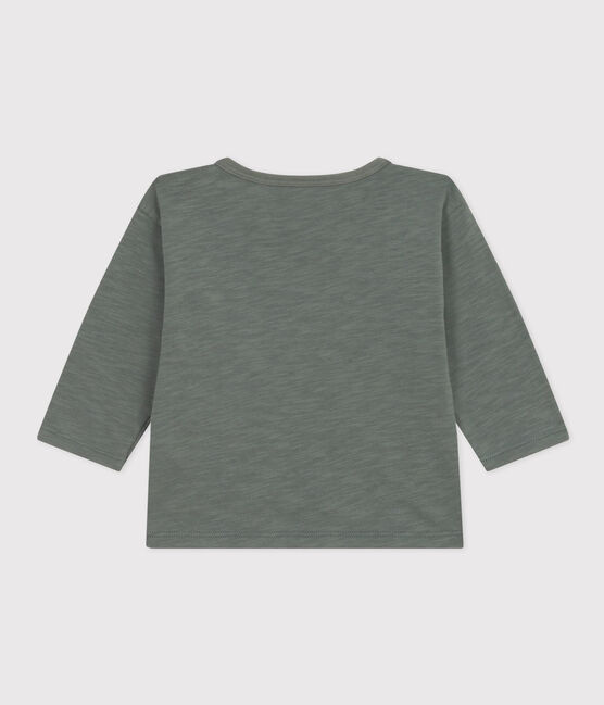 T-shirt a maniche lunghe in jersey fiammato per bebè verde THUYA
