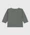 T-shirt a maniche lunghe in jersey fiammato per bebè verde THUYA