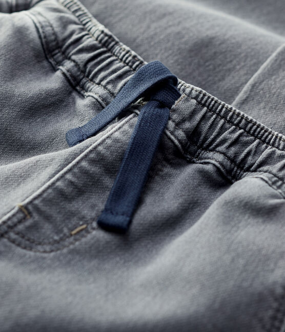 Pantalone regular bambino in denim grigio GRIS