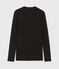 T-shirt girocollo iconica in cotone Donna nero NOIR
