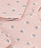 Completo bebè in tubique stampato rosa SALINE/bianco MULTICO