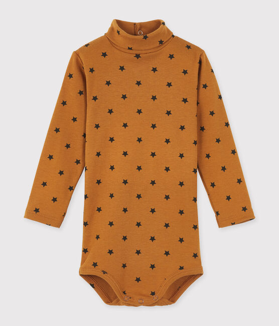 Body manica lunga e dolcevita bebè unisex CUIVRE/ CAPECOD