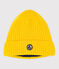Cuffietta in maglia foderata in pile bambino giallo JAUNE