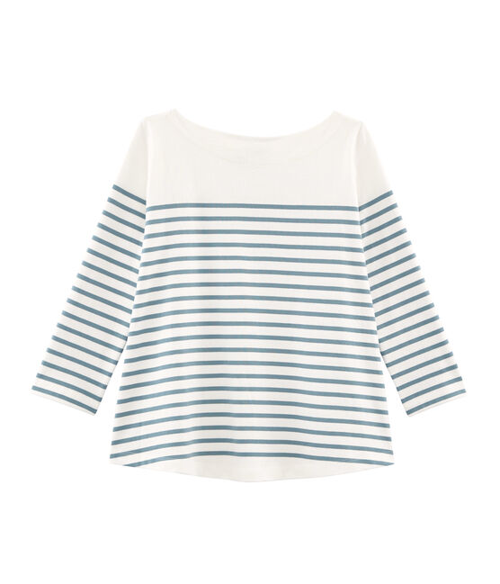 Marinière svolazzante donna bianco MARSHMALLOW/blu FONTAINE