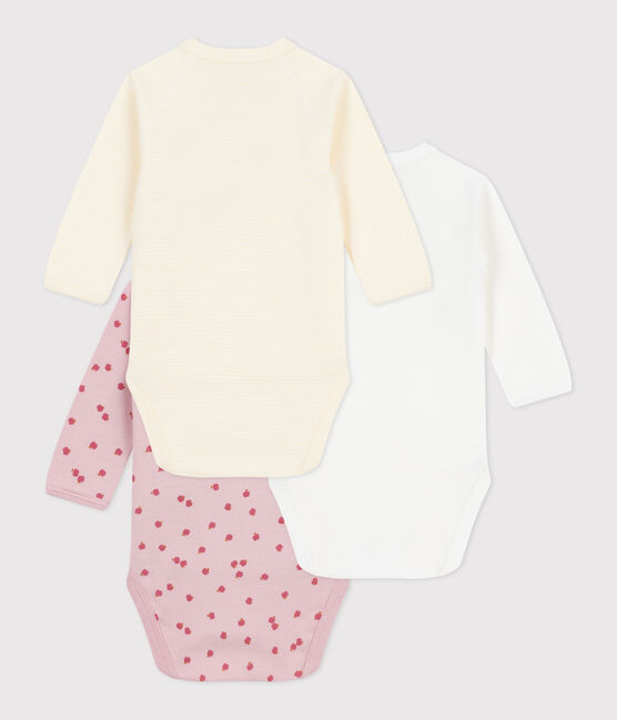 Set di body incrociati a maniche lunghe in cotone fantasia neonato variante 2