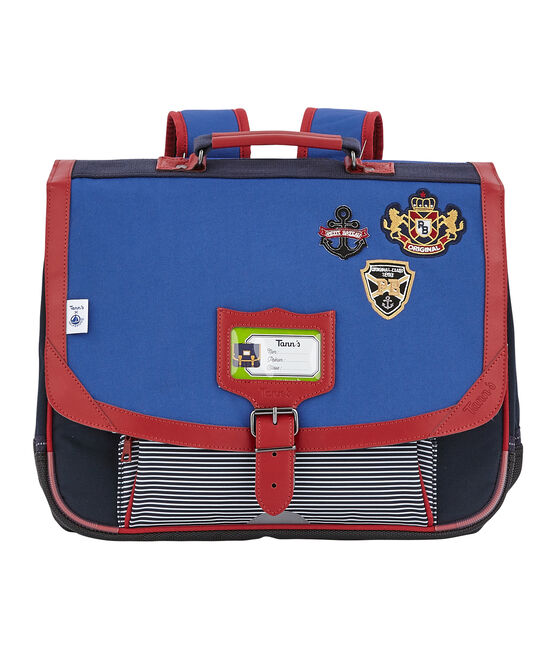 Cartella per bambini Petit Bateau x Tann's blu SMOKING/rosso TERKUIT/ MARSHMALLOW