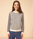Maglione in cotone marinière Donna