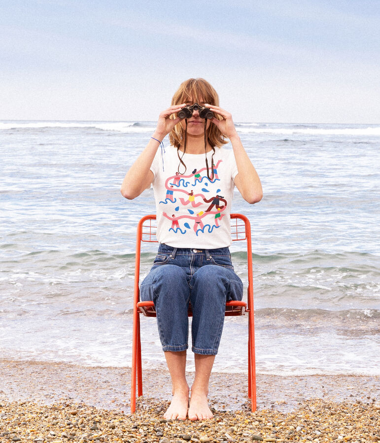 T-shirt L'ICONIQUE Water Family x Petit Bateau bianco