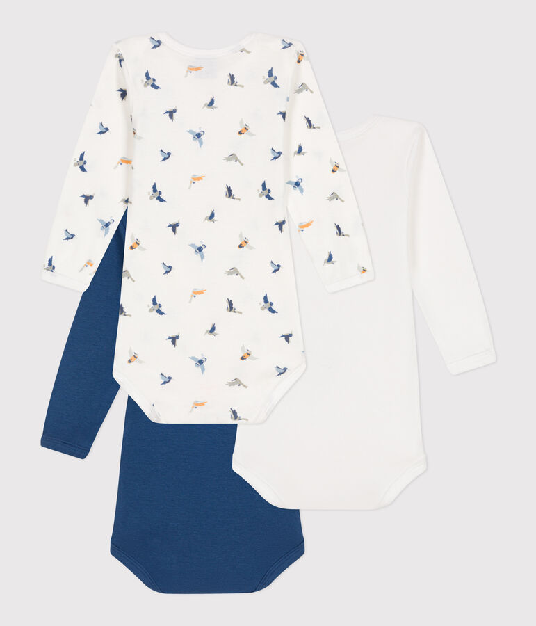 Set di 3 body a maniche lunghe in cotone neonato variante 3