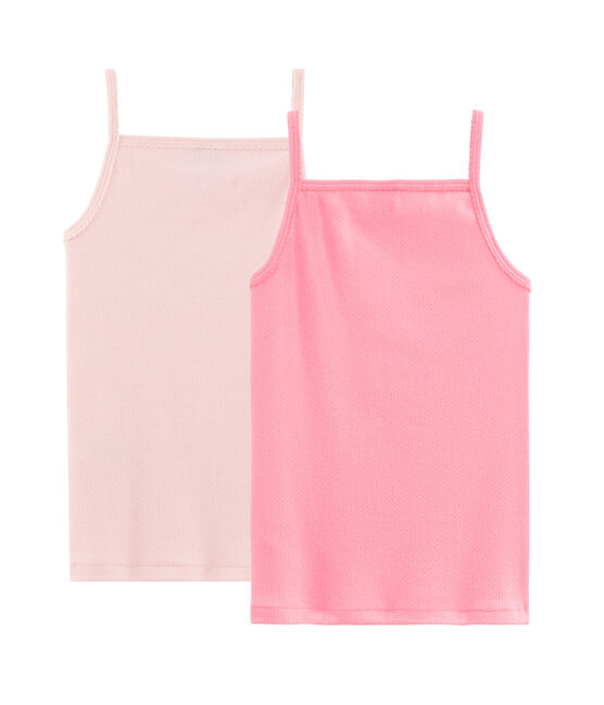 Confezione da 2 camicie da notte con spalline color pastello bambina variante 1