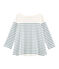 Marinière svolazzante donna bianco MARSHMALLOW/blu FONTAINE