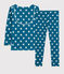 Pigiama bambina/bambino snugfit fantasia grafica in cotone biologico MALLARD/ ECUME