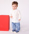 Camicia in cotone tinta unita neonato bianco ECUME