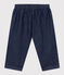 Pantaloni bebè in denim leggero biologico blu DENIM