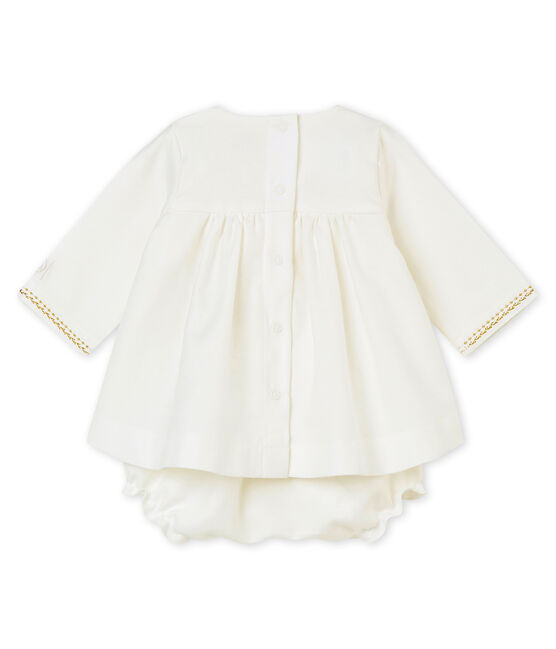 Abito e bloomer per bebé femmina bianco MARSHMALLOW