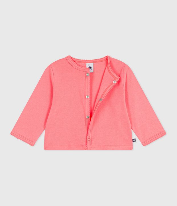 Cardigan in cotone tinta unita neonato FLAMAND