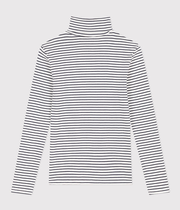 T-shirt L'ICONIQUE in cotone donna bianco/blu