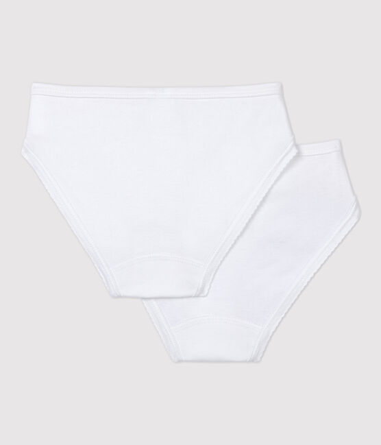 Confezione da 2 slip bianchi ragazza variante 1