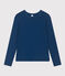 T-shirt LE DROIT girocollo in cotone Donna blu INCOGNITO