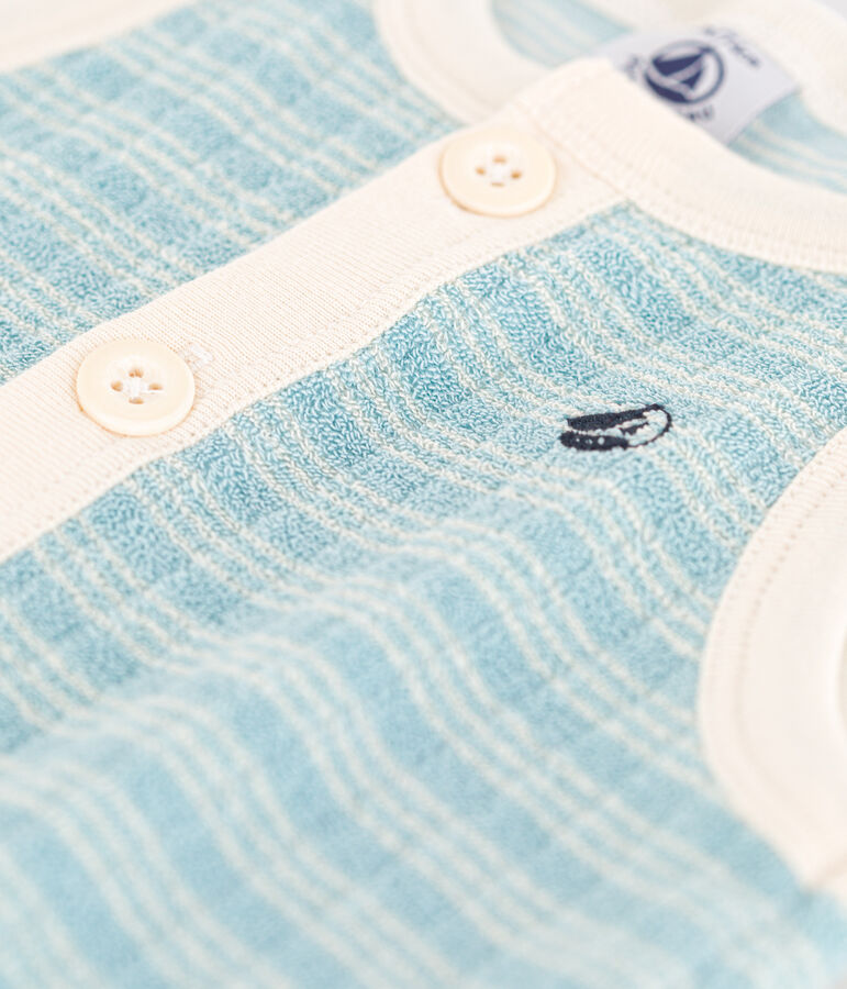 Tuta corta beb&egrave; in spugna a righe MIMI/ AVALANCHE