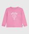 T-shirt a maniche lunghe in cotone con stampa bambina BOUDOIR