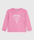 T-shirt a maniche lunghe in cotone con stampa bambina