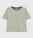 T-shirt LE BOXY in cotone rigato donna