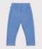 Joggers in cotone tinta unita neonato blu
