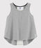 Canottiera sportiva bambina grigio SUBWAY CHINE
