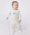 Pigiama in ciniglia con apertura sulla schiena neonato beige MONTELIMAR CHINE