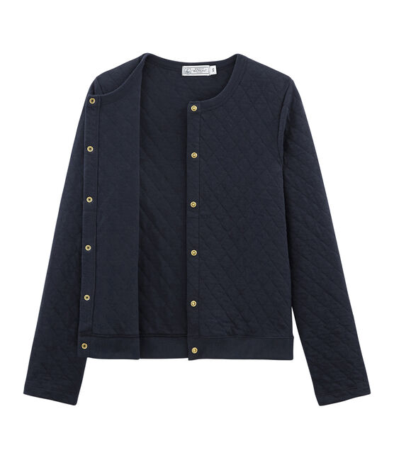 Cardigan in tubique donna blu SMOKING