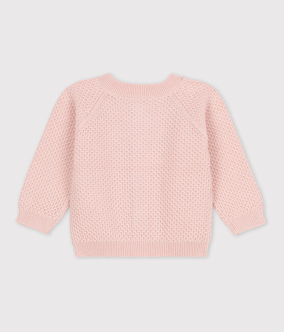 Cardigan in maglia di cotone per neonati rosa SALINE