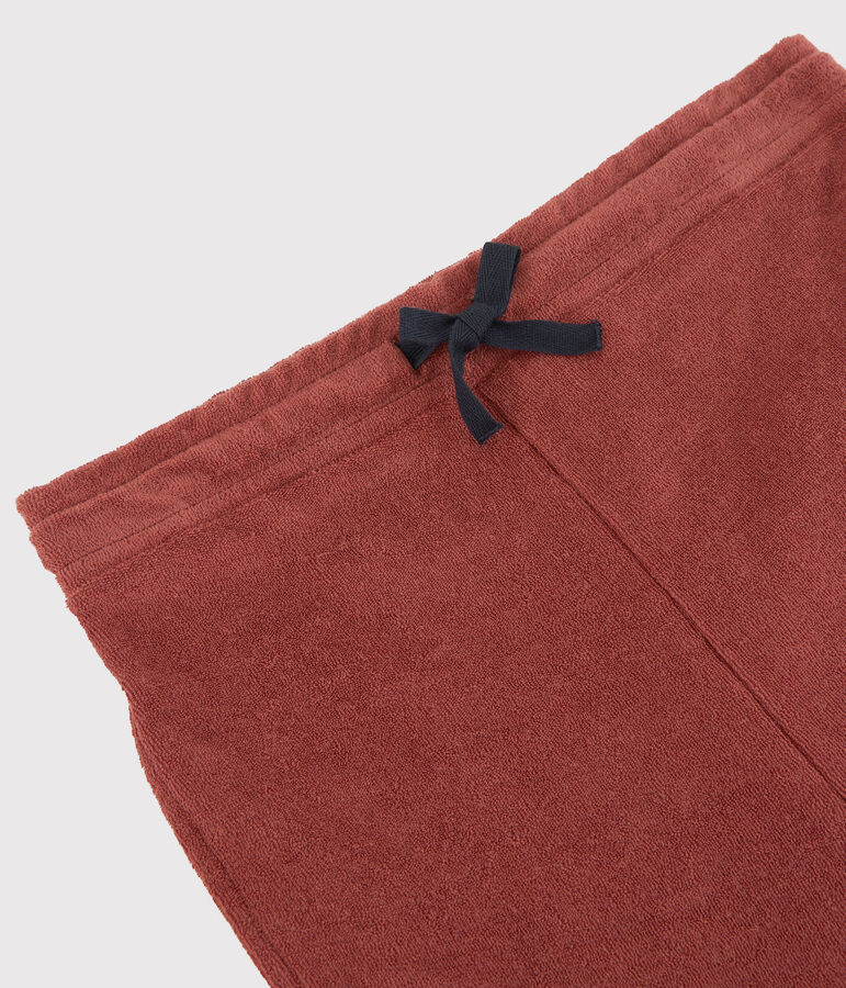 Pantaloni in spugna bambina marrone