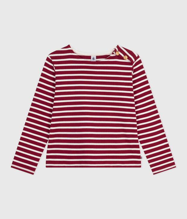 Marini&egrave;re donna in cotone rosso/ecru