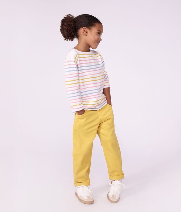 Marini&egrave;re in cotone bambino bianco/multicolore