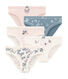 Confezione da 5 culottes bambina in cotone