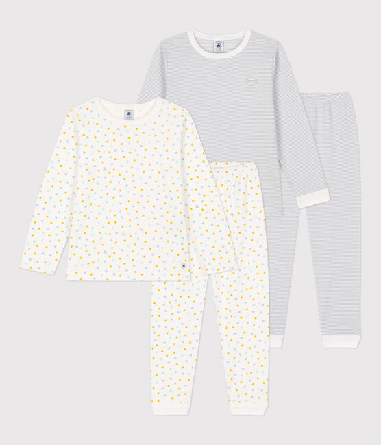 Confezione da 2 pigiami millerighe per bambino in cotone variante 1