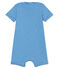 Tutina corta bebè maschio millerighe blu RIYADH/bianco MARSHMALLOW