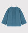 Blusa in garza di cotone bambina blu ROVER