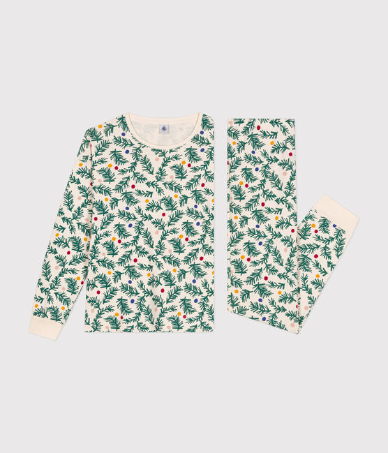 Pigiama in cotone con albero di Natale stampato donna bianco AVALANCHE/ MULTICO