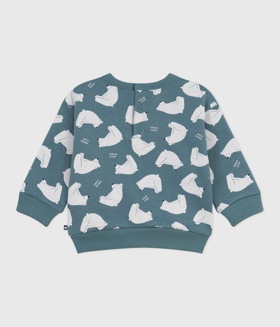 Felpa in cotone con orsi stampati neonato grigio GOBELIN/ MULTICO